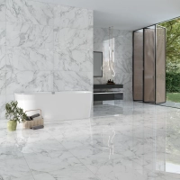 Arabescato Porcelain Tile Rectified Edge - Polished Finish 600 x 600 x 9 (1)
