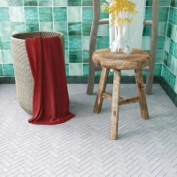 Carrara White Herringbone Mosaic Tile Honed 23 x 75 (0)