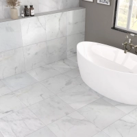 Carrara White Marble Tile Honed 305 x 305 x 10 (1)