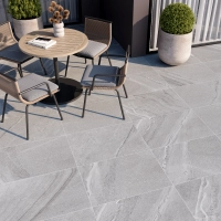 Cutstone Grey Anti Slip Outdoor Porcelain Tile Rectified Edge - Matt Finish 600 x 900 x 20 (0)
