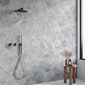 Silver Moon Hexagon Marble Tile