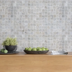 Silver Travertine Mosaic Tile