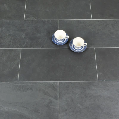 Brazilian Black Slate Tile Riven Surface 300 x 300 x 10 (1)