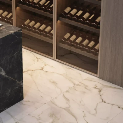 Calacatta Paonazzo Porcelain Tile Rectified Edge - Polished Finish 600 x 600 x 9 (1)