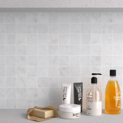 Caria Luna Marble Mosaic Tile Tumbled Edge 48 x 48 (1)