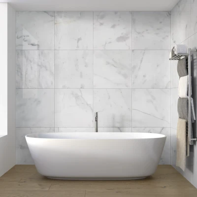 Carrara White Marble Tile Polished 305 x 305 x 10 (1)