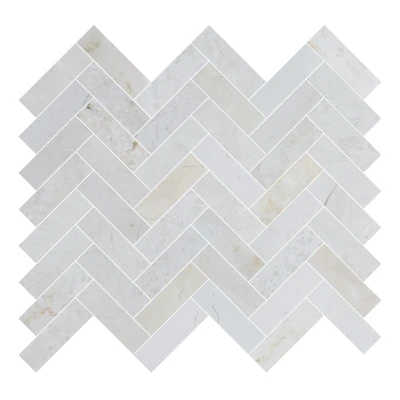 Crema Marfil Herringbone Marble Mosaic Tile Honed 285 x 325 x 8 (1)