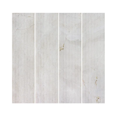 Crema Marfil Marble Tile Fluted  152 x 610 x 10 (0)