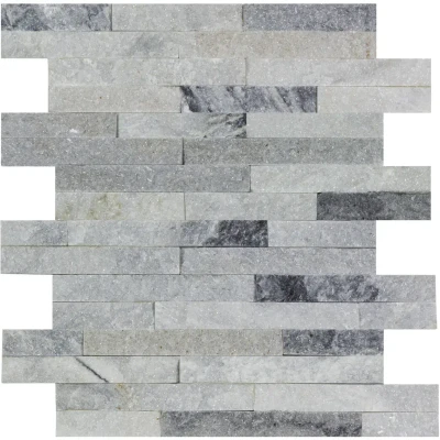 Glacier Grey Slate Riven Tile Split Face - 3D Effect 100 x 400 (2)