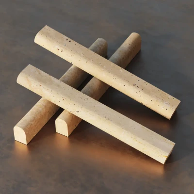 Lydia Classico Travertine Pencil Border Tile Honed 30 x 305 (3)