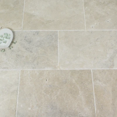 St Moritz Marble Tile Brushed & Chiselled Edge Opus Franco x 12 (2)