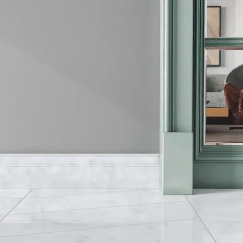 Carrara White Marble Skirting Tile Polished 125 x 610 x 20 (0)
