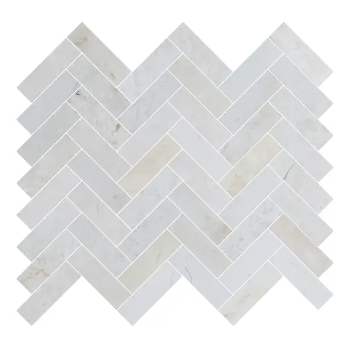 Crema Marfil Herringbone Marble Mosaic Tile Honed 285 x 325 x 8 (1)