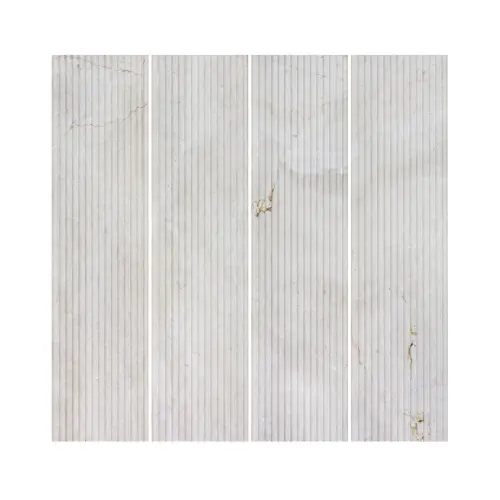 Crema Marfil Marble Tile Fluted  152 x 610 x 10 (0)