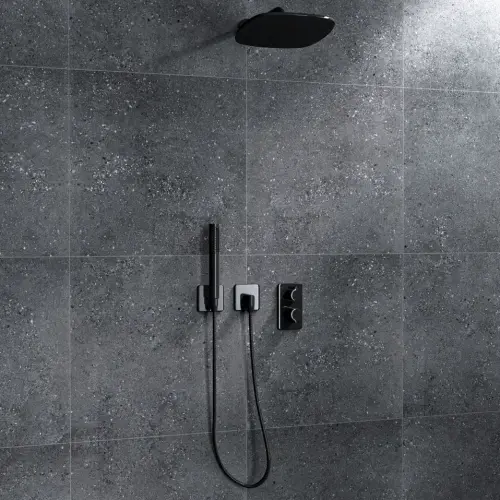 Frammenti Tech Black Porcelain Tile Rectified Edge - Matt Finish 600 x 1200 x 9 (1)