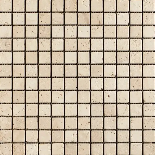 Lydia Classico Travertine Mosaic Tile Unfilled & Tumbled Edge 23 x 23 (2)