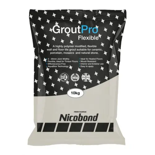  Nicobond Pro Flexible Tile Grout  10Kg Cream (0)