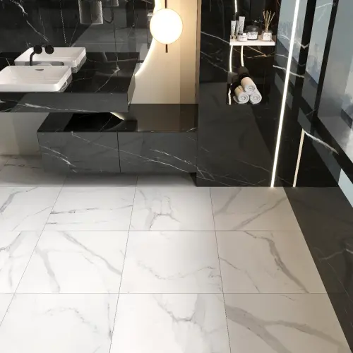 Statuario Nuovo Porcelain Tile Rectified Edge - Honed Finish 800 x 800 x 12 (0)