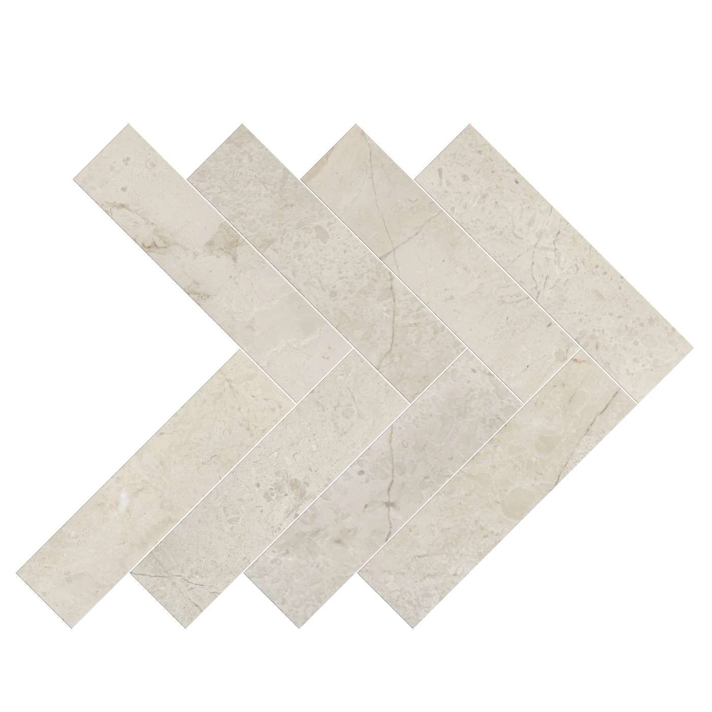 Crema Marfil Herringbone Marble Tile Honed 75 x 305 x 10 (1)