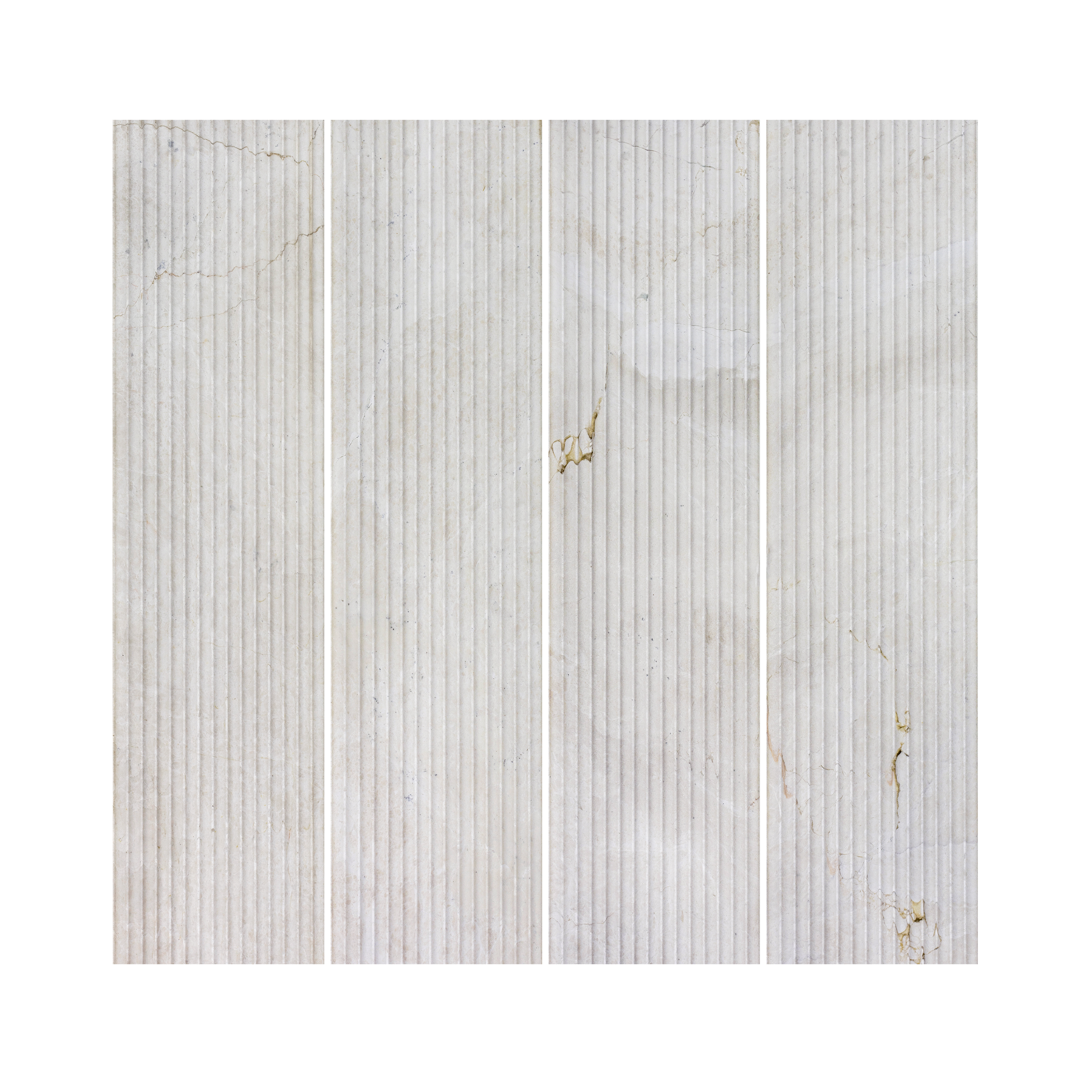 Crema Marfil Marble Tile Fluted  152 x 610 x 10 (1)
