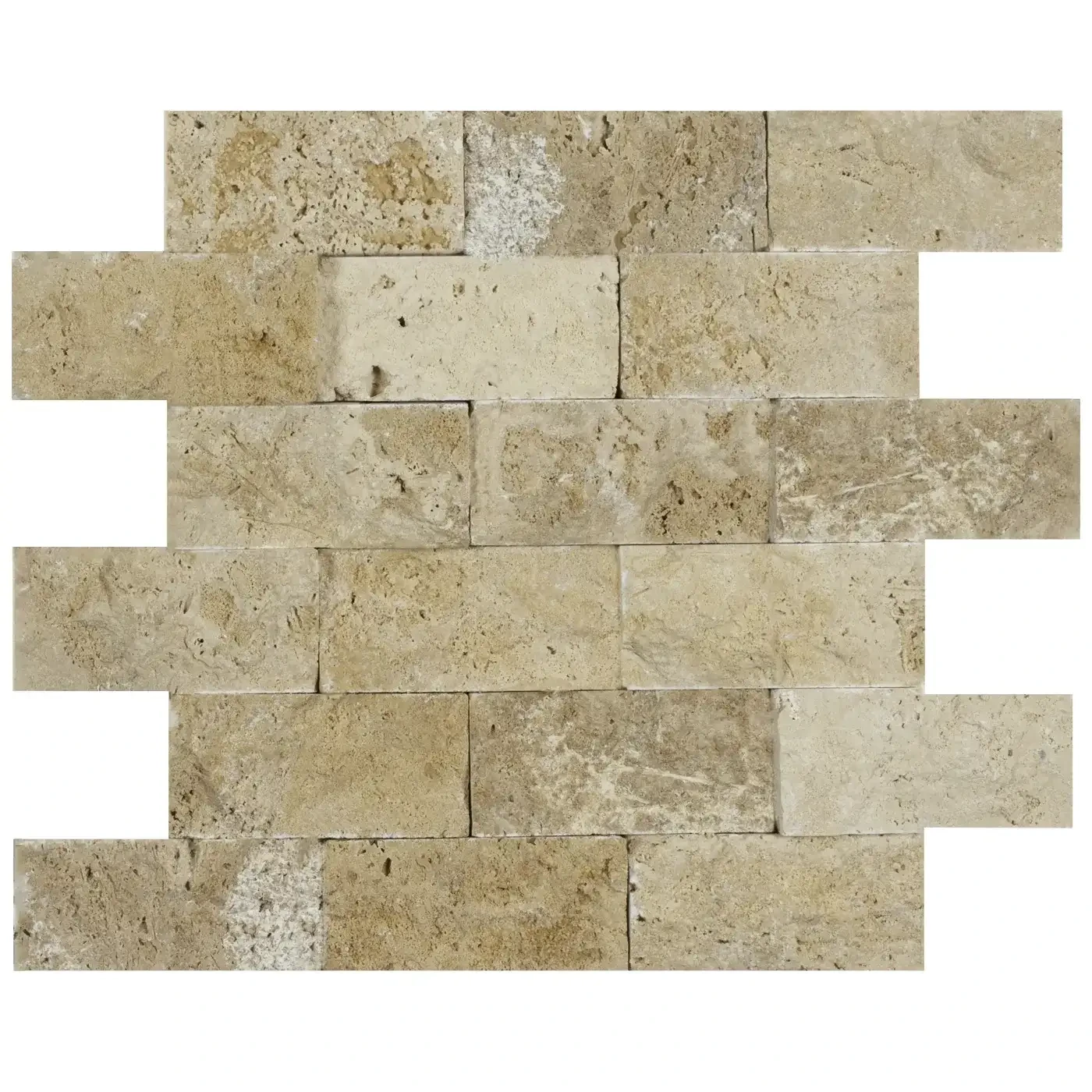 Lydia Classico Travertine Tile Split Face - 3D Effect 23 x 48 (0)