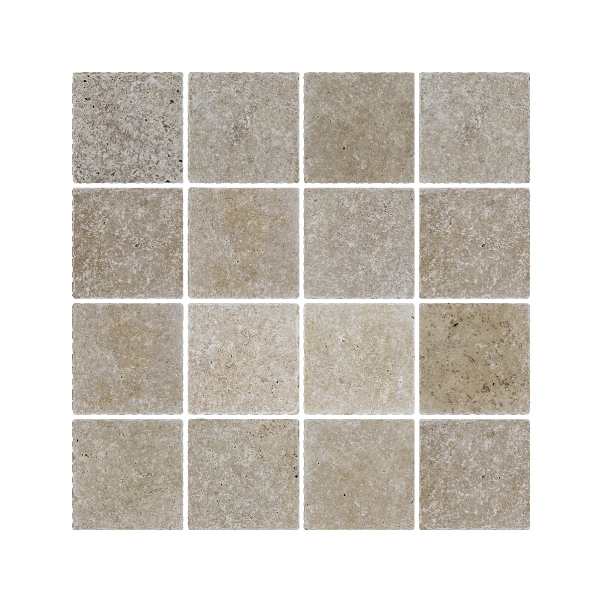 Siva Noce Travertine Tile Unfilled & Tumbled Edge 100 x 100 x 10 (1)